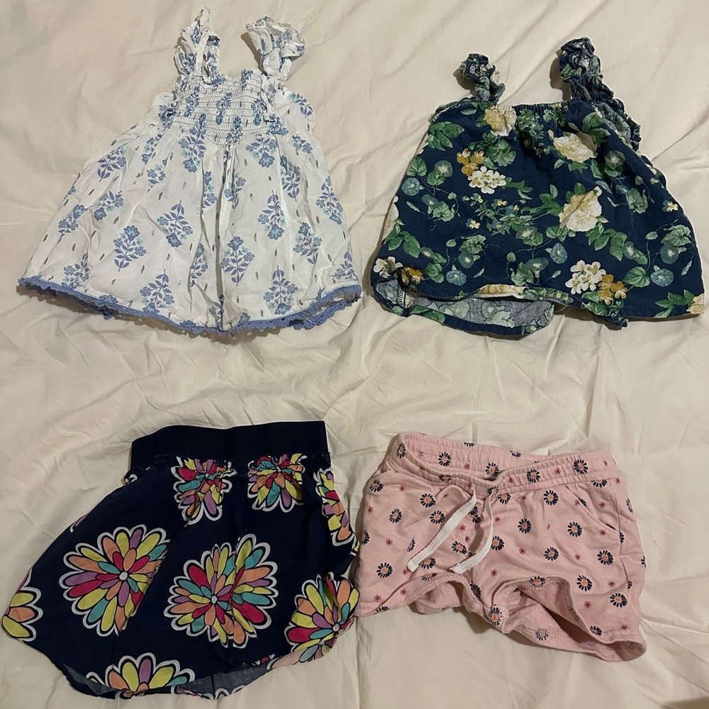 Flower Summer Clothes Bundle 3T